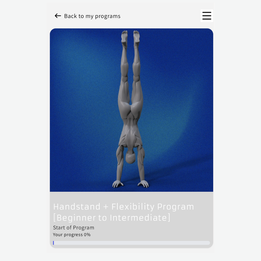 Complete Beginner Handstand Program