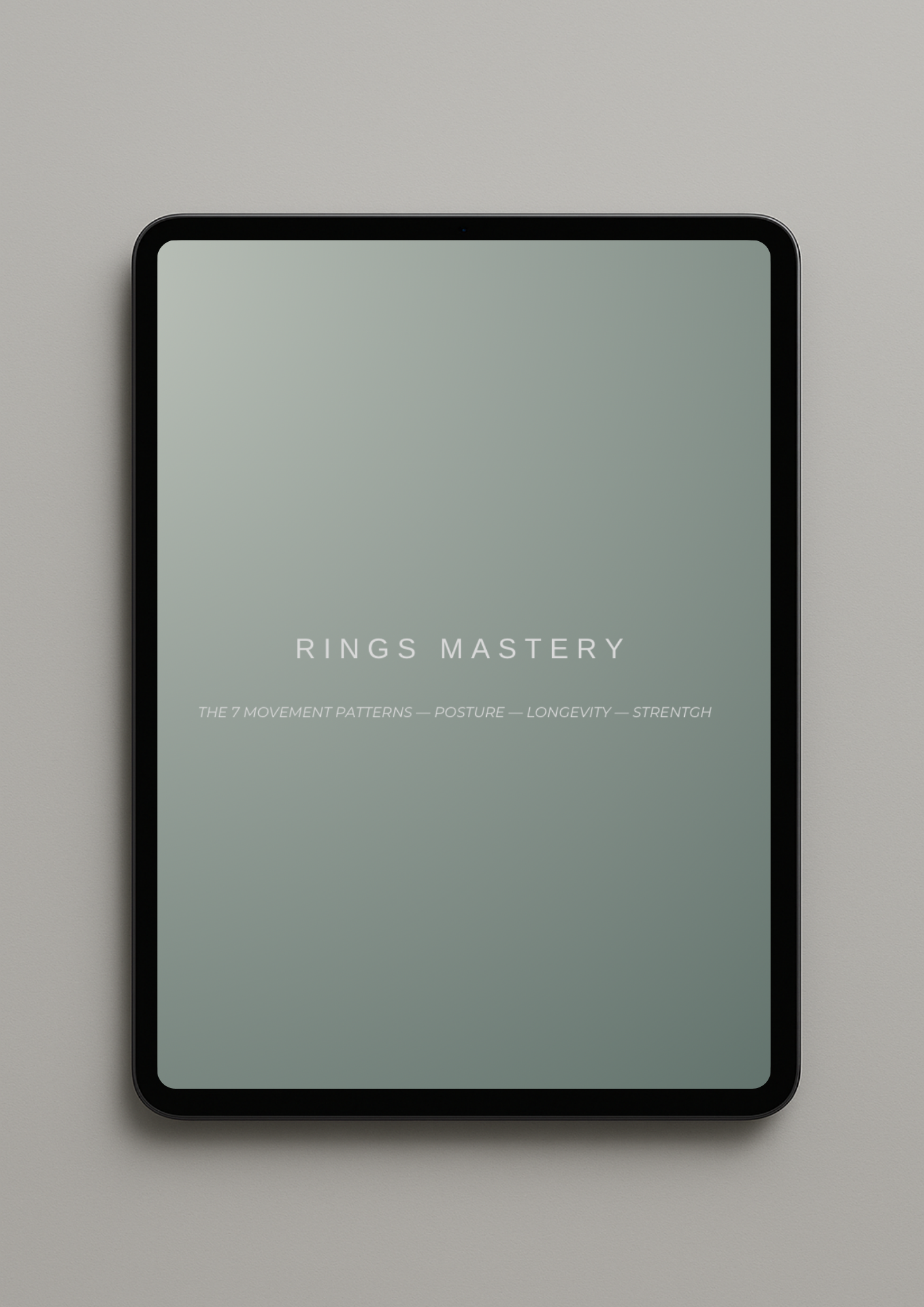 Rings Mastery Calisthenics Program